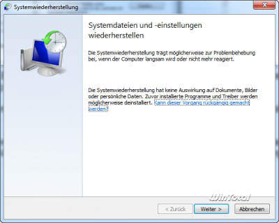 Systemwiederherstellung