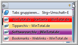 TABs eingefärbt