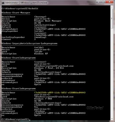 Neuer Eintrag im Bootmanager
