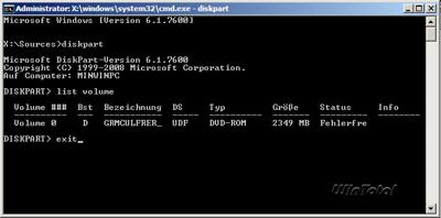list volume