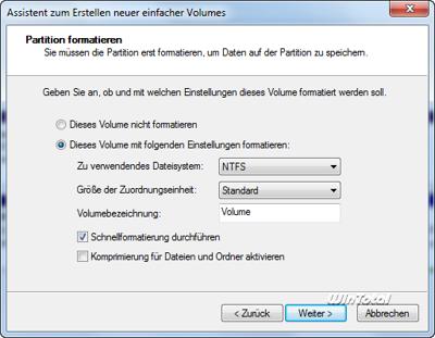 Formatierung