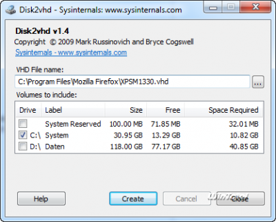 Disk2VHD