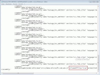 Textdatei editieren