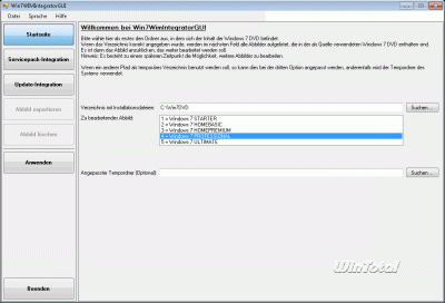 Startseite Win7WIMIntegratorGUI