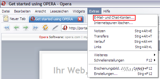 E-Mail und Chat-Konten