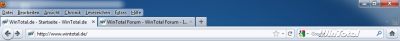 Firefox mit eingeblendeter Menüleiste