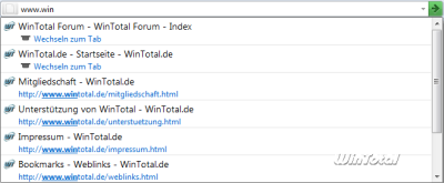 Direktes Wechseln zu einem bereits geöffneten Tab