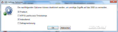 SSD Settings