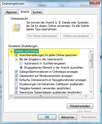 Windows Vista Desktop Einstellungen Speichern Lightroom