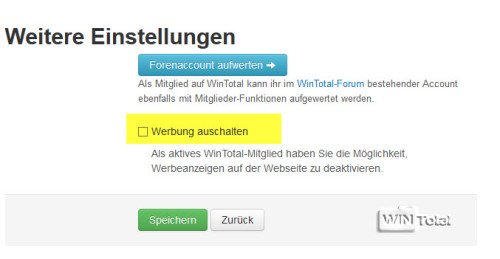 Werbung abschalten Werbung abschalten