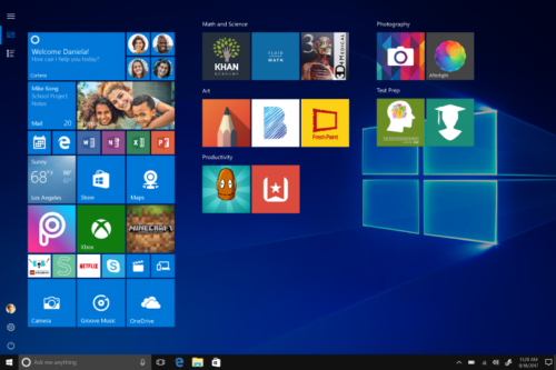 Windows 10 S Desktop