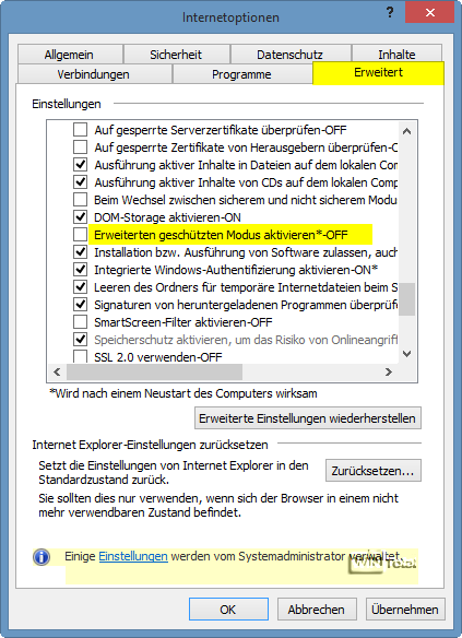 Internet Explorer Ab 10 Erweiterter Geschutzter Modus Was Ist