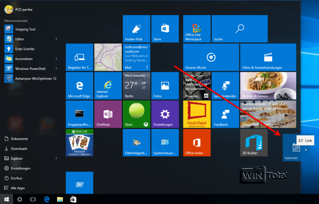 Windows 10 Apps Vom Startmenu Auf Dem Desktop Erstellen Tipps Tricks