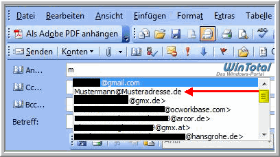 Gmx app vorgeschlagene email adressen löschen