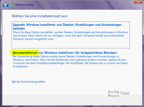 Artikel Bootmanager, Windows 8