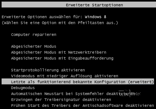 Artikel Bootmanager, Windows 8