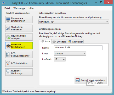 Artikel Bootmanager, Windows 8