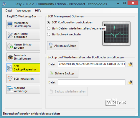 Artikel Bootmanager, Windows 8