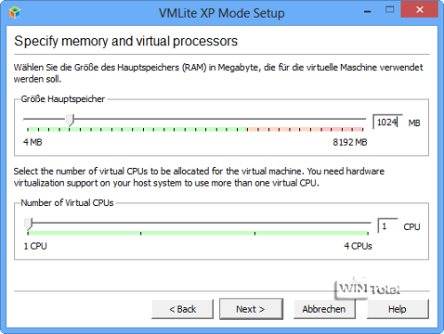 VMLite, XP-Modus, Artikel