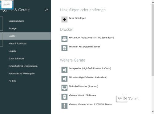 Windows 8.1, Systemeinstellungen