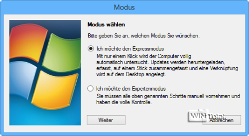Modus wählen – Express