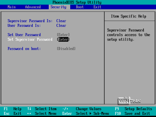 BIOS Setup Programm