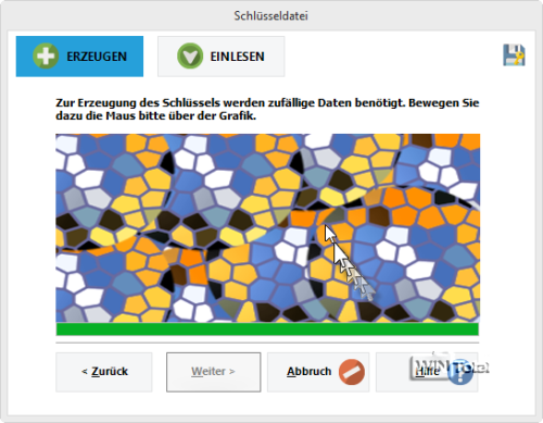 Grafik der Schlüsseldatei