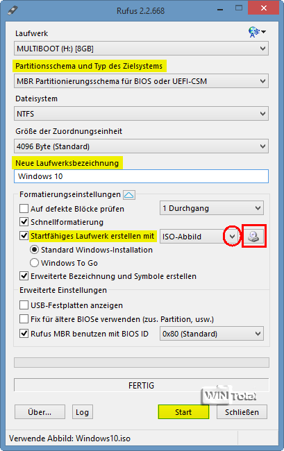 Junior opdragelse Forståelse Bootfähigen USB-Stick als Installationsmedium für Windows erstellen -  WinTotal.de