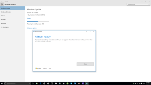 Windows 10 Almost ready