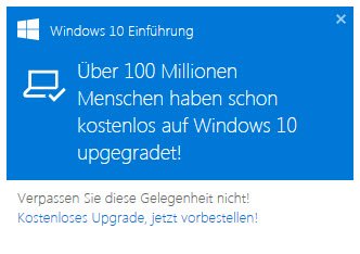 Windows 10 Werbung