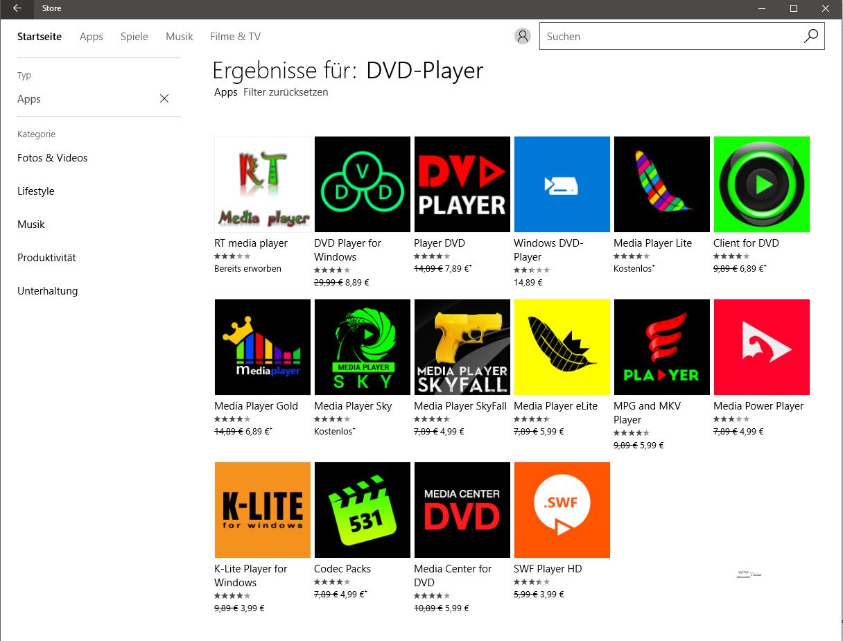 Kostenlose DVDPlayer für Windows 10 WinTotal.de