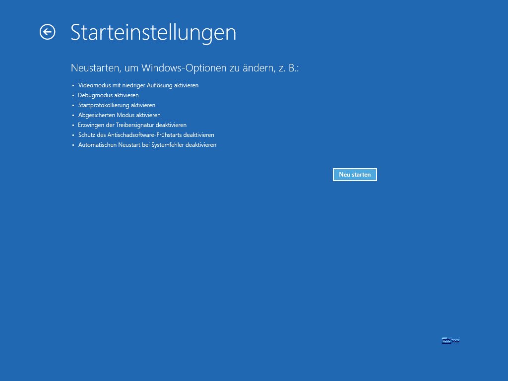 Abgesicherter Modus Und Erweitertete Startoptionen Von Windows 8 X