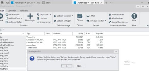 Ashampoo ZIP 2017 - Cloud