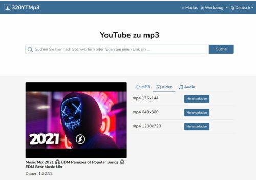 320ytmp3 ist einer von vielen Diensten als Online-Konverter für YouTube.