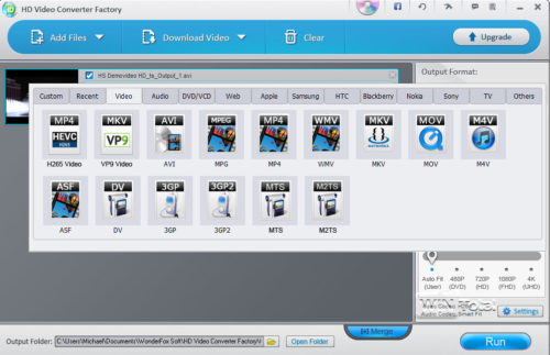 Free HD Video Converter Factory