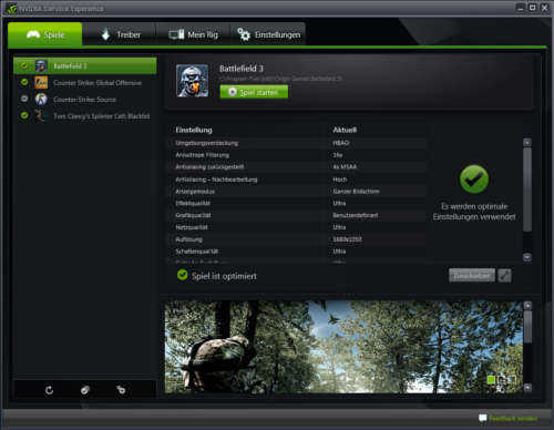 NVIDIA GeForce Experience