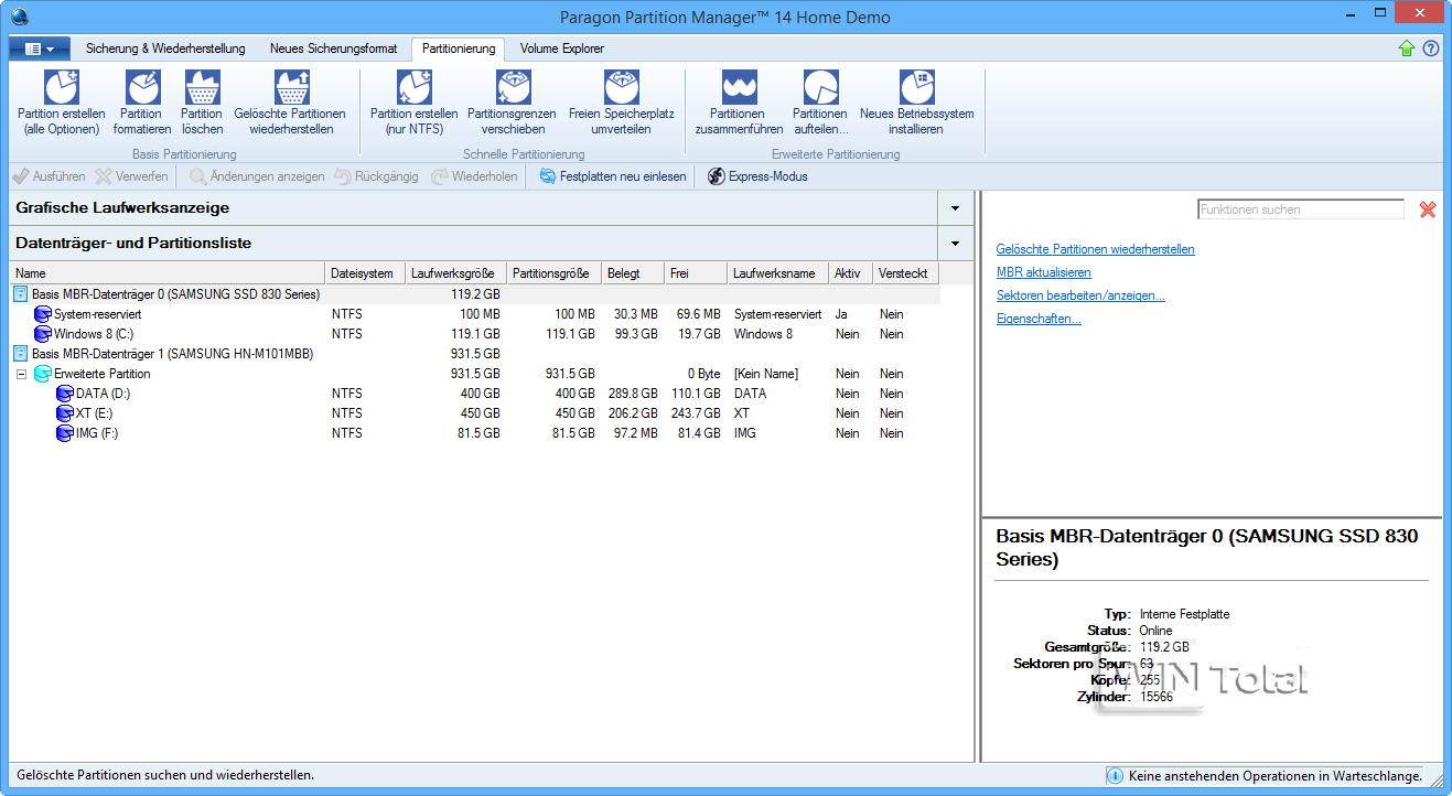 Paragon Partition Manager Home Download Kostenlos & schnell auf
