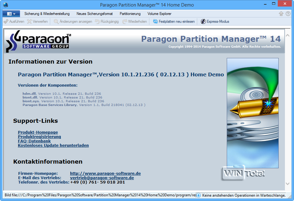 Paragon Partition Manager Home Download Kostenlos & schnell auf