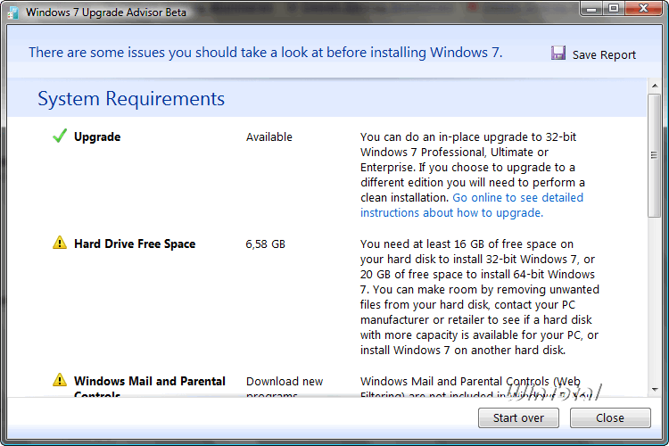 Windows 7 Upgrade Advisor Final Download Kostenlos & schnell auf