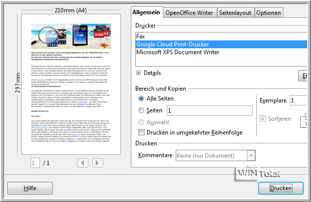 Apache OpenOffice - Download - WinTotal.deWinTotal.de