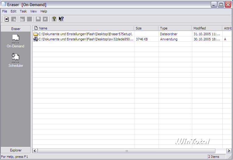 Eraser Download WinTotal.de