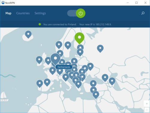 NordVPN-Test: Länderübersicht