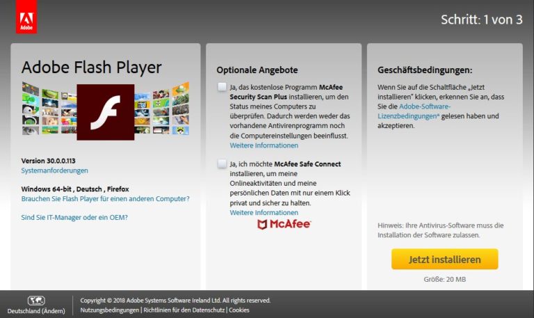 Der Adobe Flash Player Test und Ratgeber – Adobe Flash Player richtig
