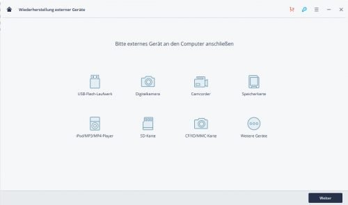 Auswahl externer Datenträger