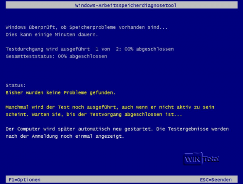 Speicherdiagnose-Test