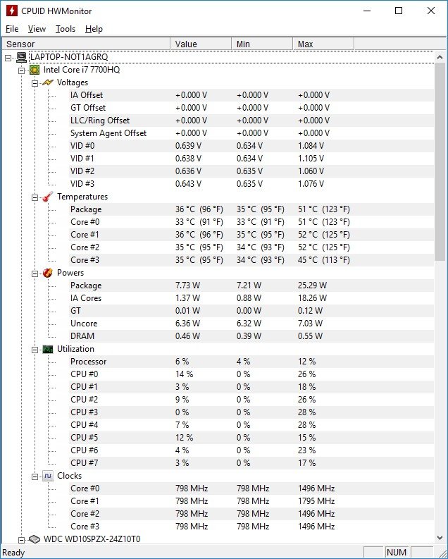 CPU Temperatur unter Windows 10 anzeigen und überwachen Wintotal