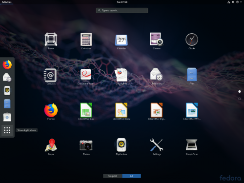 Fedora mit GNOME
