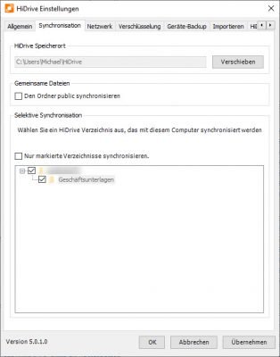 HiDrive Desktop-Client