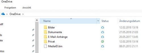 Ondrive Dateien auf Abruf