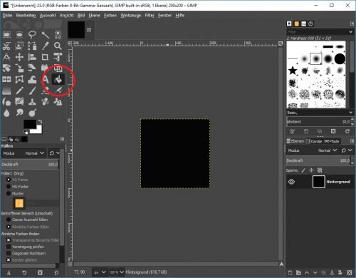 Gimp neues GIF Projekt